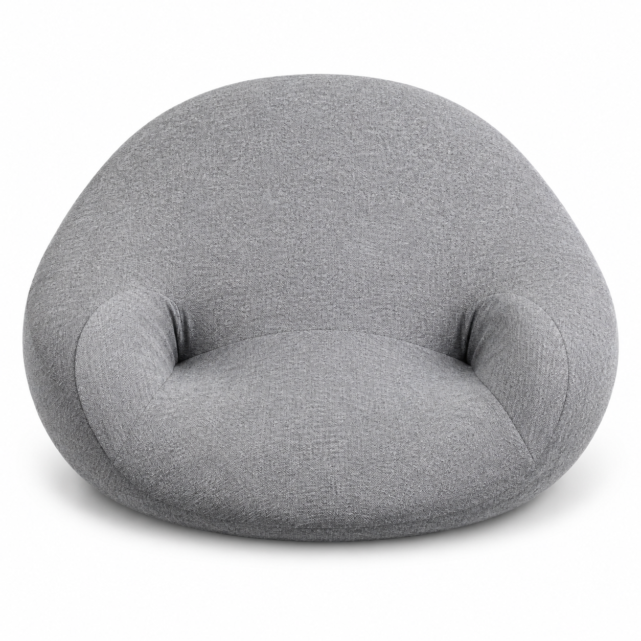 Meditation Floor Cushion with Integrated Back Support – Ergonomic Gray Yoga Sitting Pillow