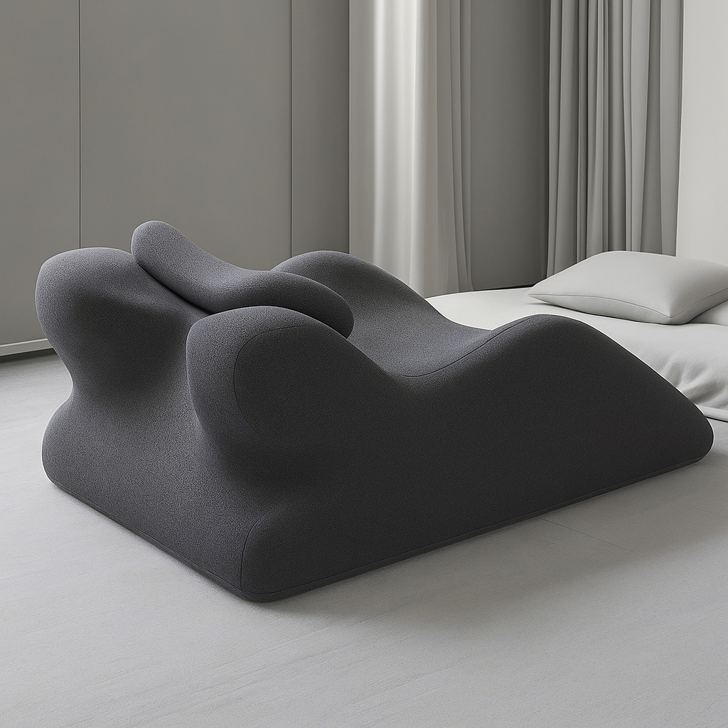 Prone Relax XL – Ergonomic Face-Down Memory Foam Pillow for Stomach Sleeping, Reading and Relaxed Prone Positioning