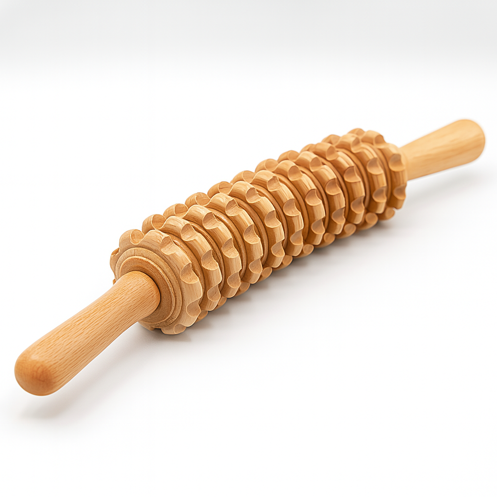 Theia Premium Handcrafted Sculpt Wood Massage Roller