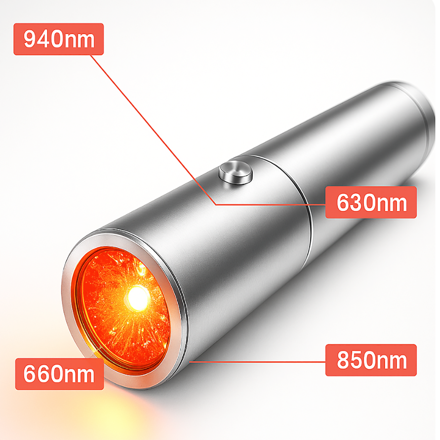 Theia Red & Near-Infrared LED Light Torch – Handheld Light Device with 5 Wavelengths