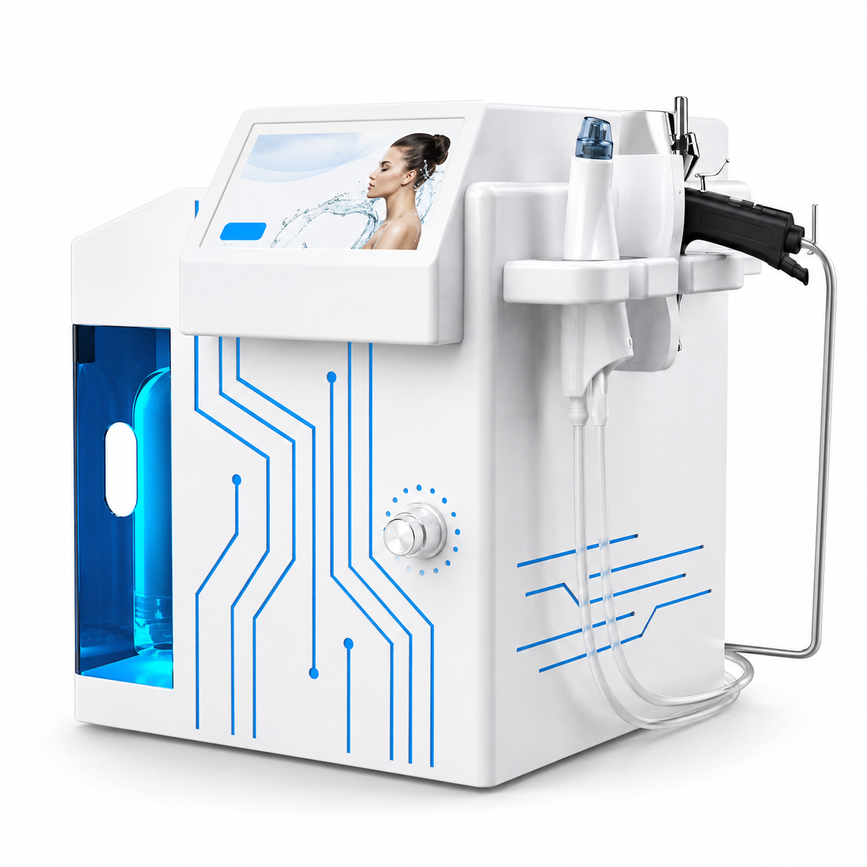 4-in-1 Hydro Dermabrasion Facial Machine with Oxygen Spray & LED Mask