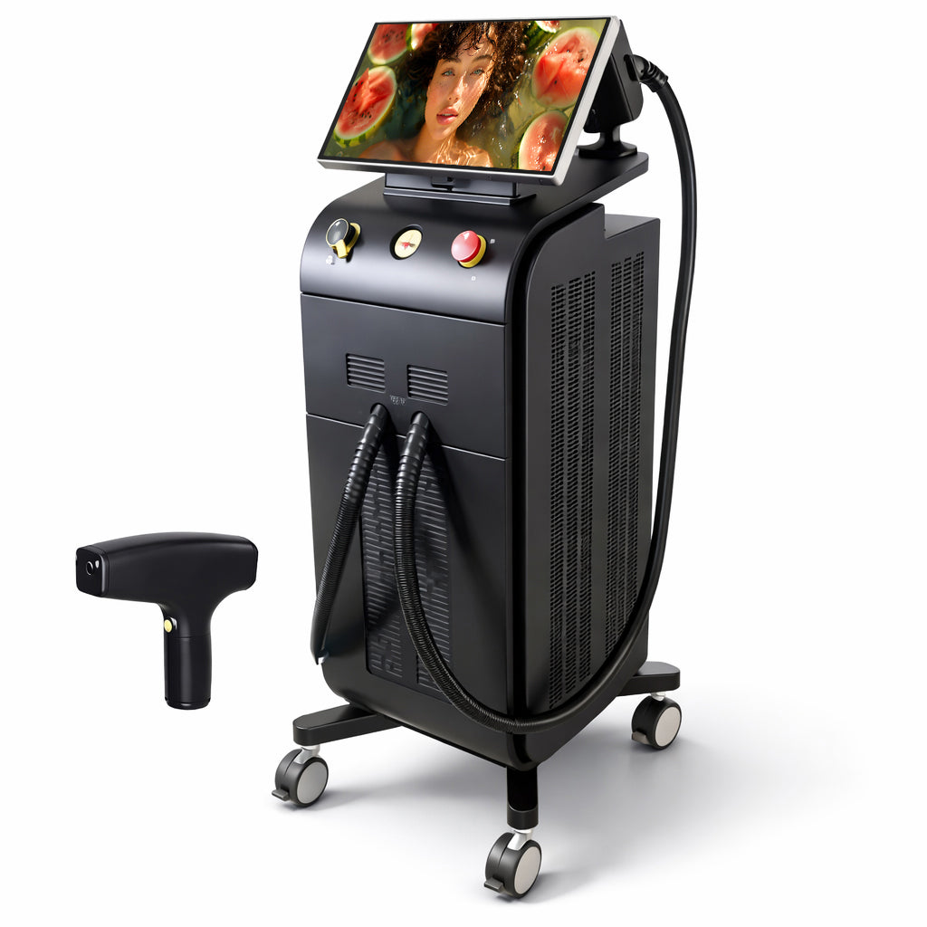 Ice Platinum 4 Wavelength Diode Laser Hair Removal Machine – 755 808 940 1064nm Alexandrite SOPRANO Titanium Full Body Permanent Painless Laser Epilator