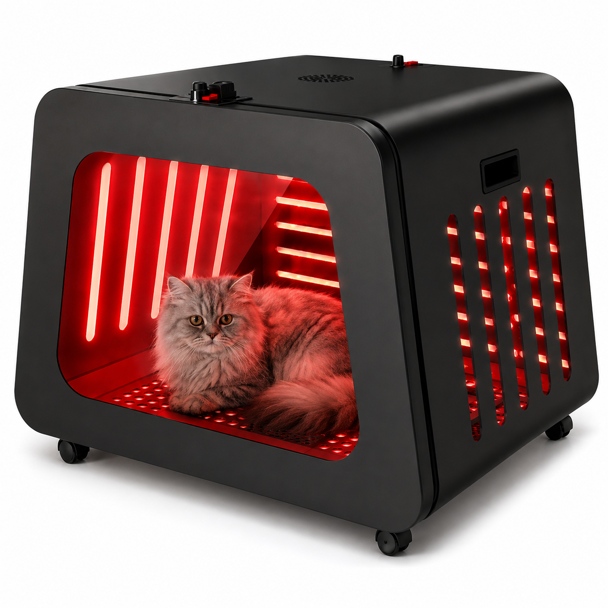 THEIA VetRed Elite 5-Spectrum Red Light Therapy Chamber for Dogs & Cats – 630nm–850nm Infrared Pet Wellness & Relaxation System