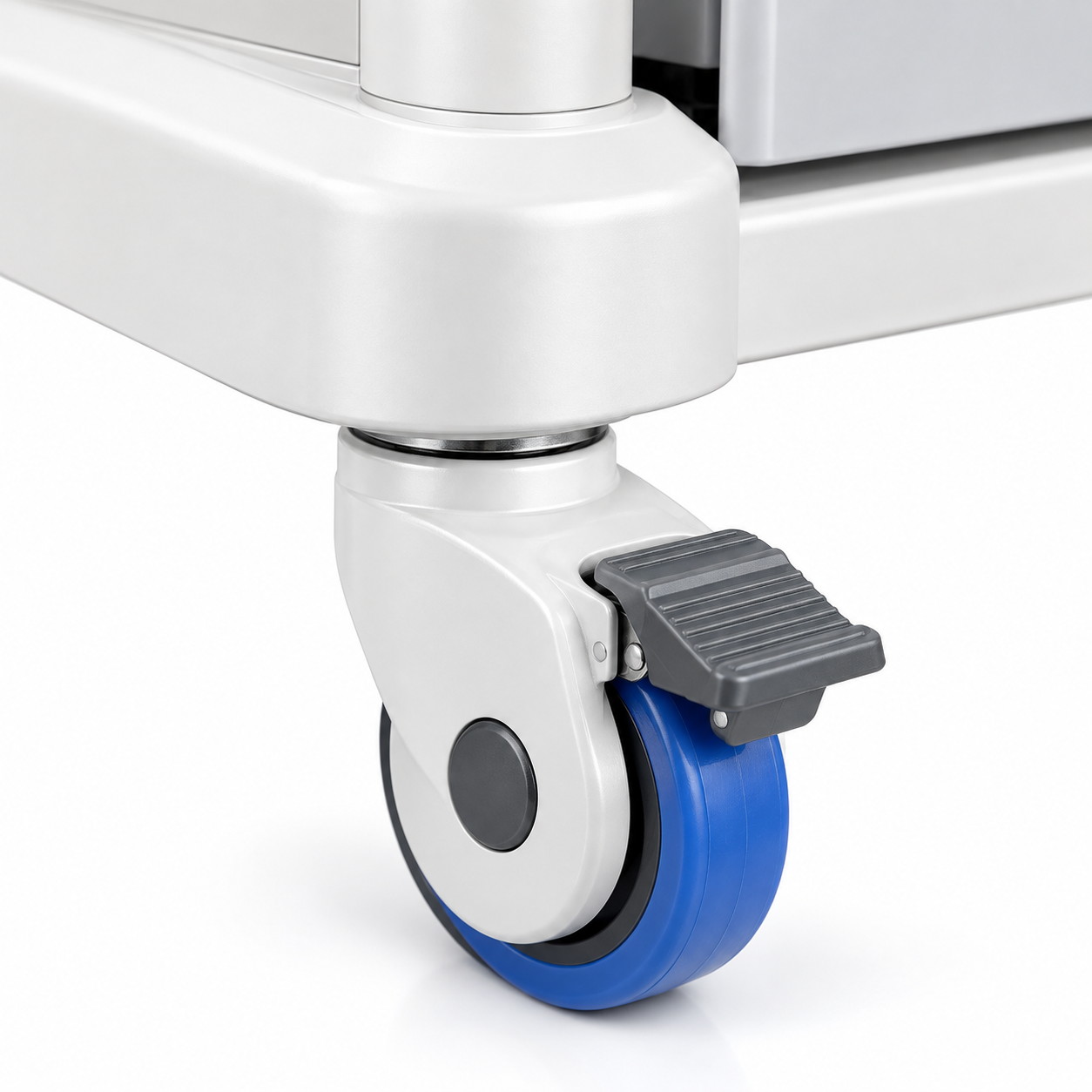 Professional Mobile Beauty Trolley with 3 Drawers, Equipment Platform & Lockable Wheels