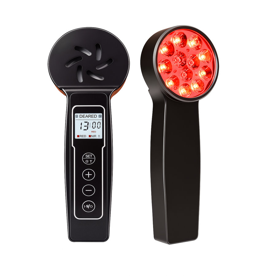 Theia Glow Pro LED Light Therapy Wand – Red & Infrared Anti-Aging Device (630nm, 810nm, 850nm)