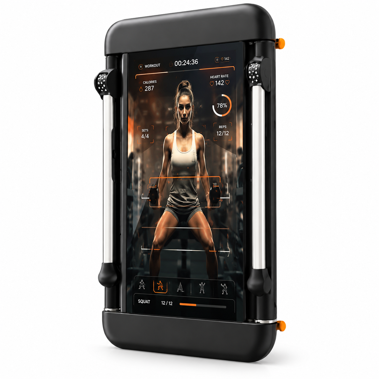THEIA AI Smart Fitness Mirror – 32" Interactive Home Gym with 80 Resistance Levels & 220 lb Capacity
