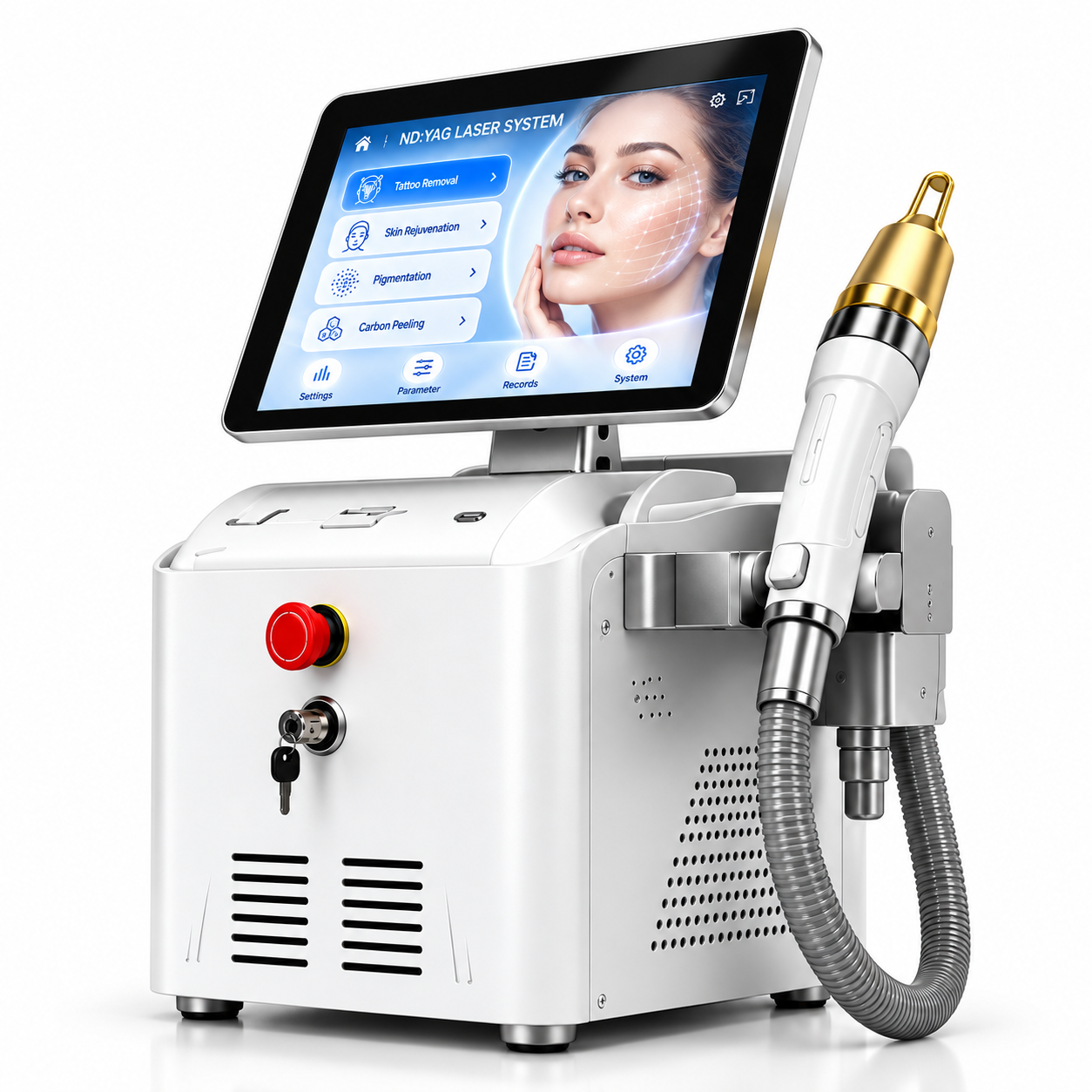 Professional Nd:YAG Laser Tattoo Removal Machine