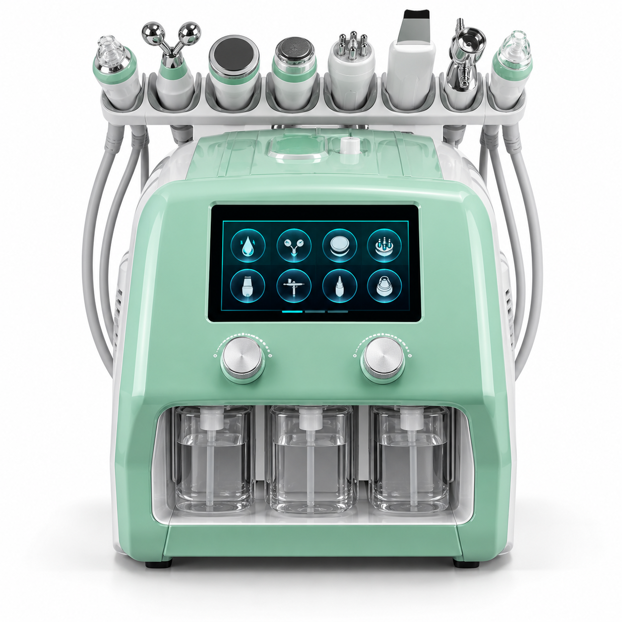 3D 8-in-1 Hydro Dermabrasion Facial Machine with Plasma, RF & Ultrasonic Therapy