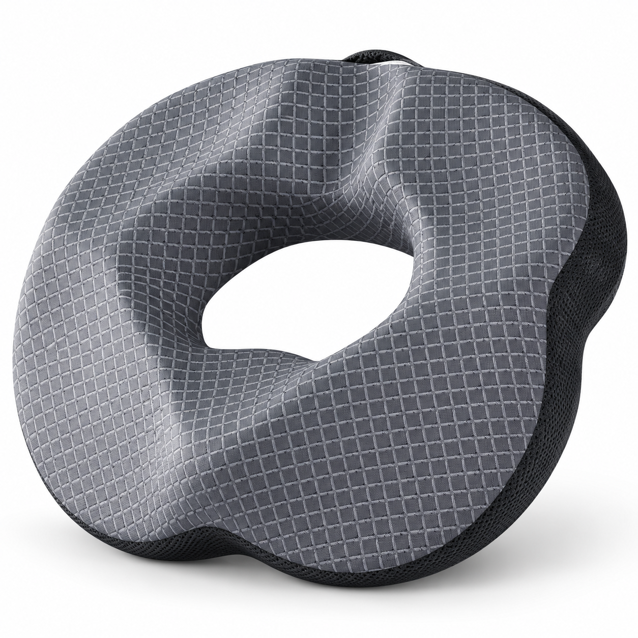 Ergonomic Memory Foam Donut Seat Cushion with Center Cutout – Chair Pillow for Office, Home and Car