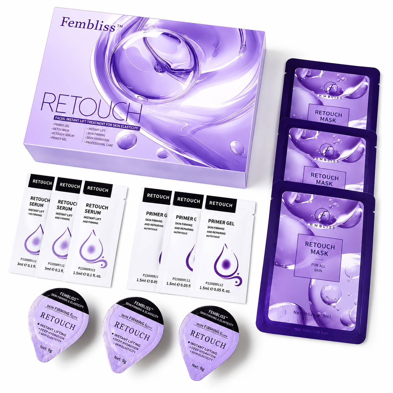 CO2 Oxygen Facial Pods Special Version – 6-in-1 Professional Treatment Kit