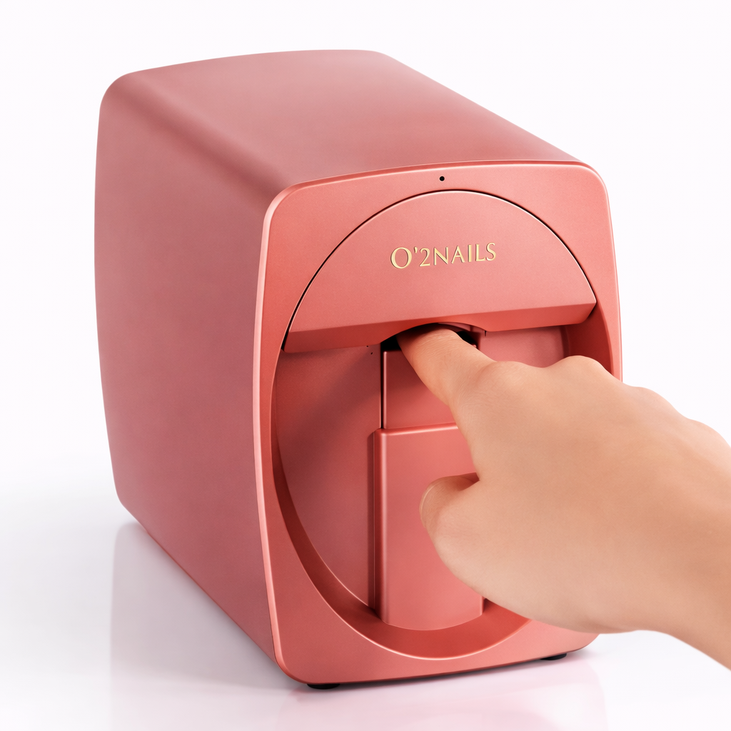 O2Nails Nail Printer M1 Mini Professional 3D Nail Printer – Digital Nail Art for Home or Nail Salon