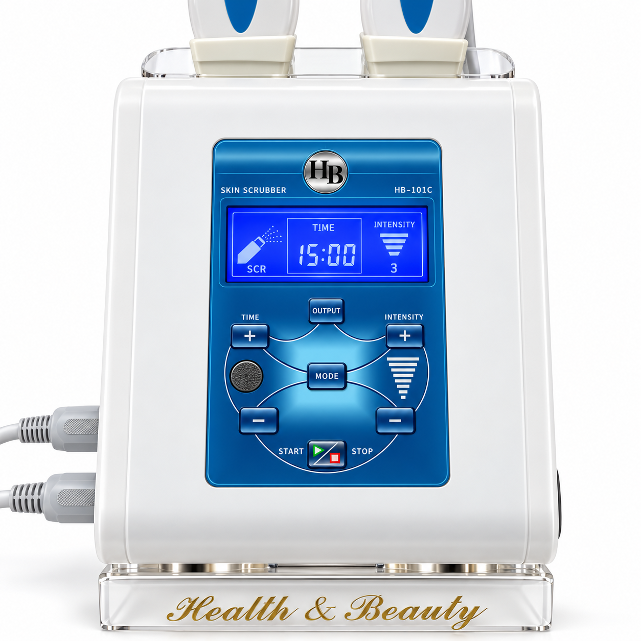 Professional Ultrasonic Skin Scrubber HB-101C – Dual Handpiece Facial Cleansing & Skin Care System