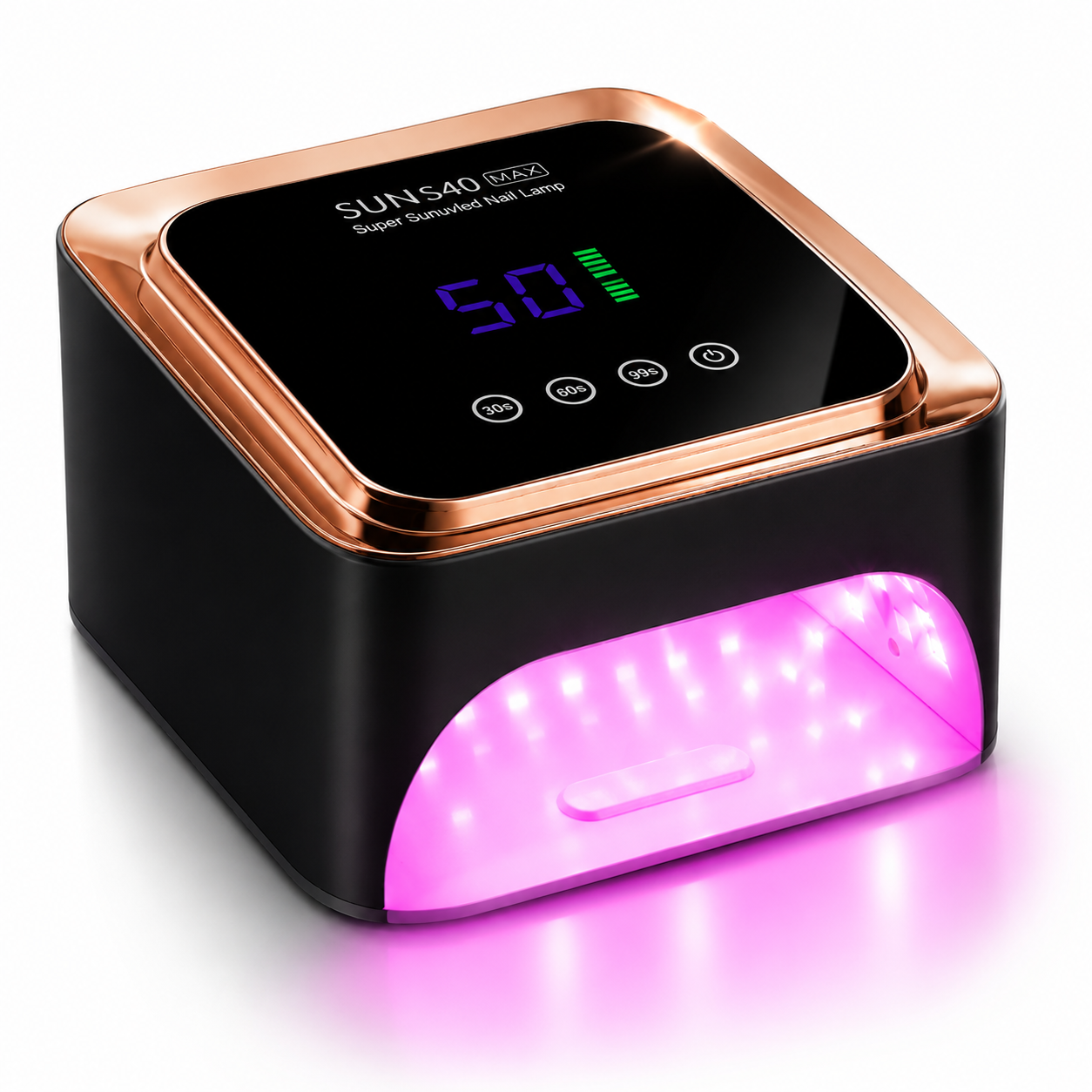 Professional UV LED Nail Lamp – Rechargeable 57 LED Nail Dryer for Gel Polish Curing