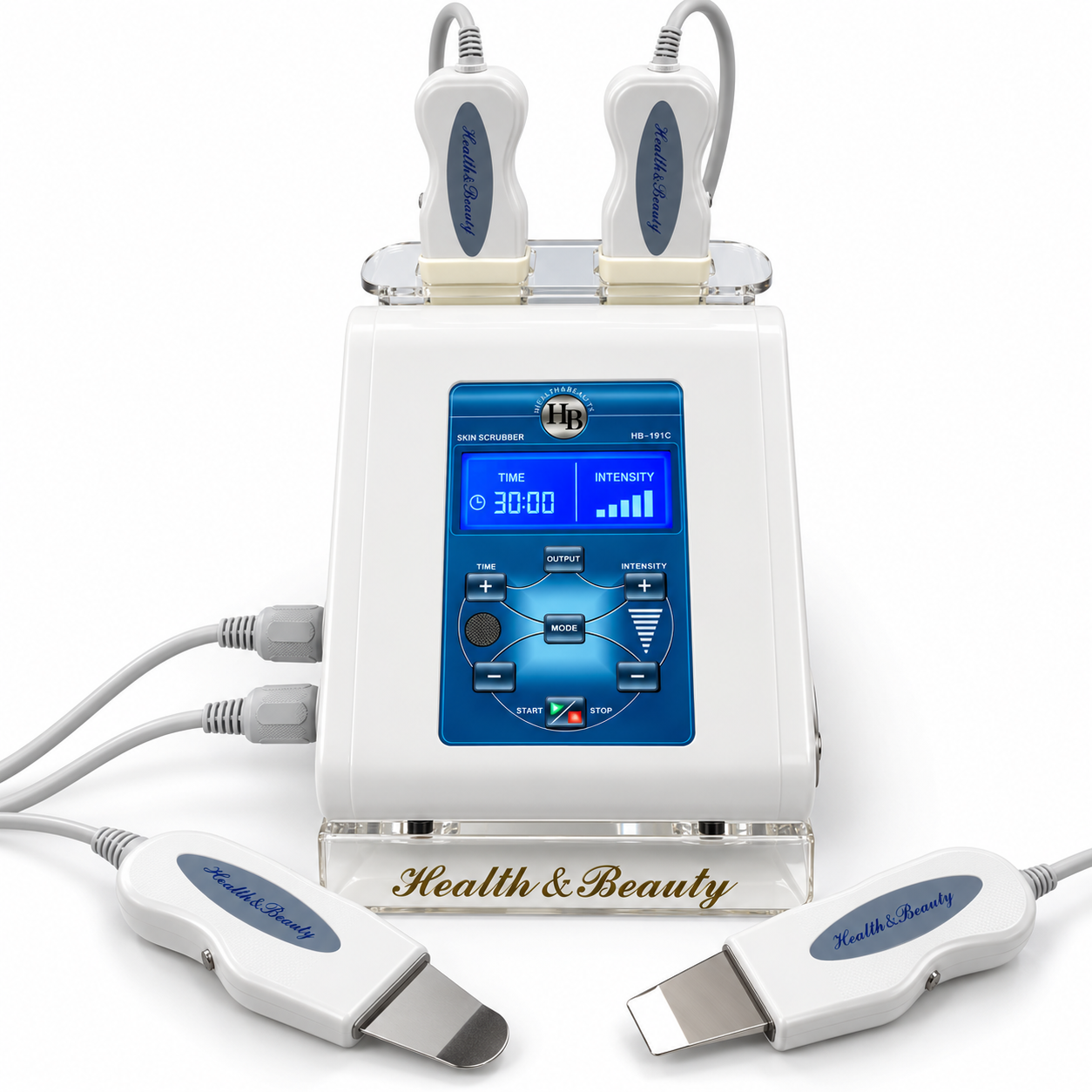 Professional Ultrasonic Skin Scrubber HB-101C – Dual Handpiece Facial Cleansing & Skin Care System