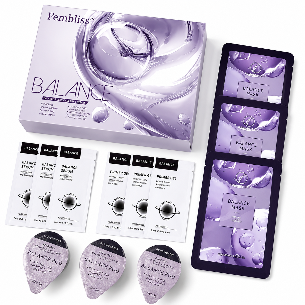 CO2 Oxygen Facial Pods Special Version – 6-in-1 Professional Treatment Kit