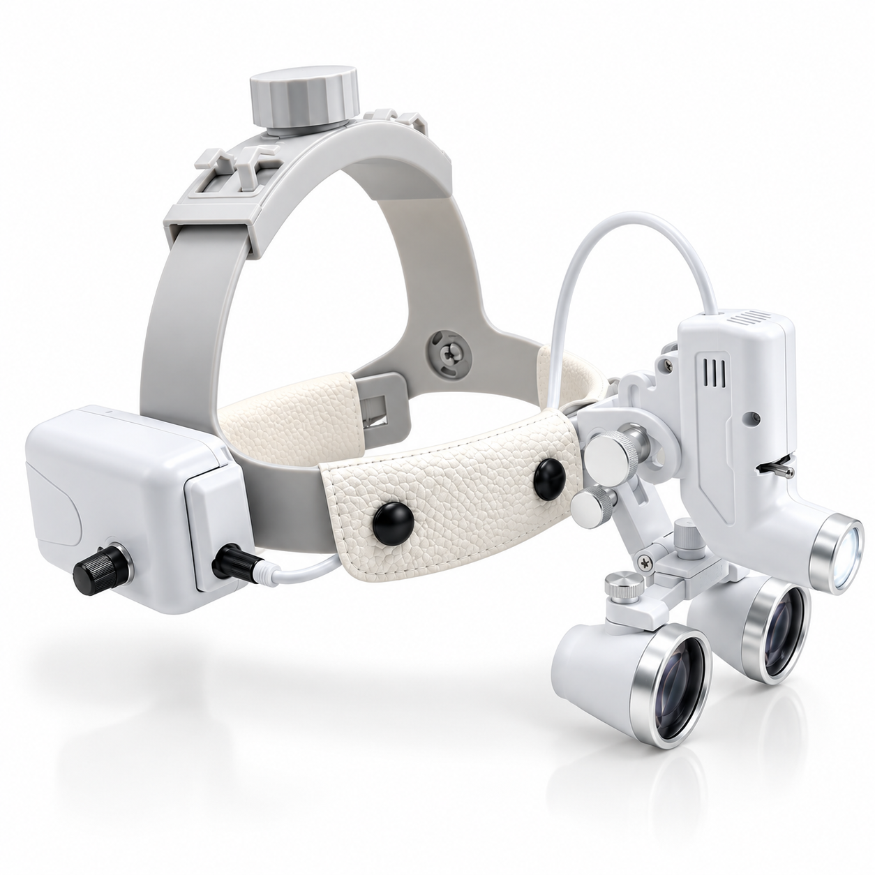 2.5X/3.5X Binocular Headband Magnifying Loupes with 5W LED Headlight
