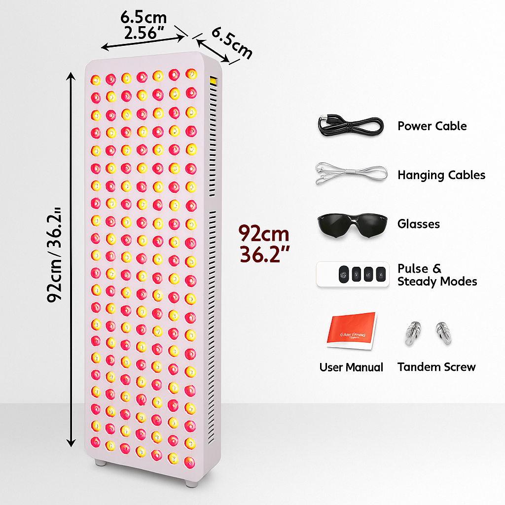 THEIA Full Body Red & Infrared Light Therapy Panel – 9 Wavelength High Power LED