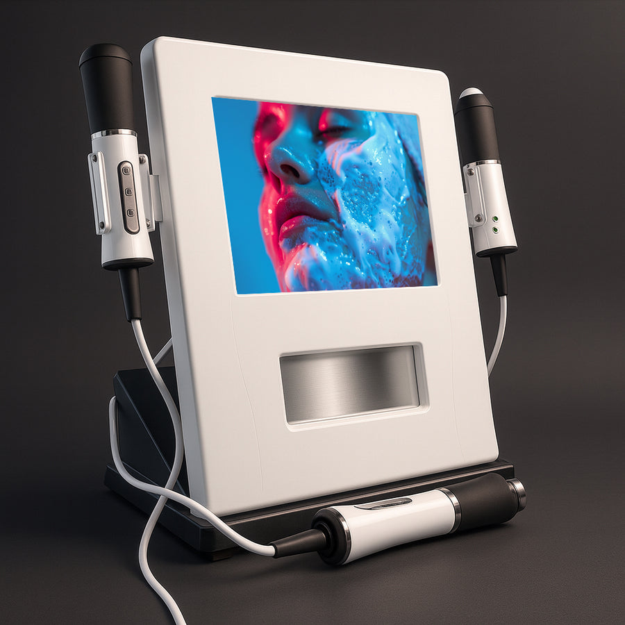 3 in 1 Oxygen Facial Machine – Ultrasound RF CO2 Bubble Skin Tightening Device for Professional Facial Treatments