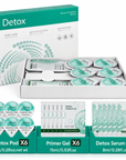Professional Detox Facial Kit for Sensitive Skin – 6 Pods, 6 Primer Gels & 6 Serums