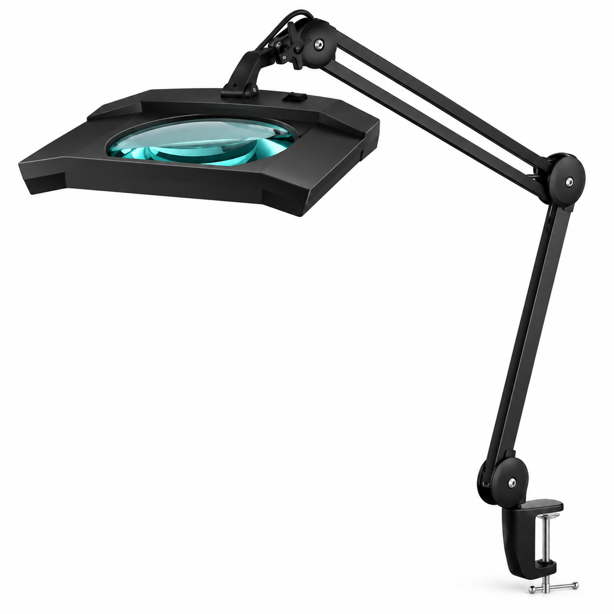 Professional LED Magnifying Lamp 9002LED – 3D/5D Glass Lens, 1200 Lumens, Adjustable Swing Arm