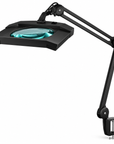 Professional LED Magnifying Lamp 9002LED – 3D/5D Glass Lens, 1200 Lumens, Adjustable Swing Arm