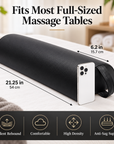 Massage Table Half-Round Bolster Pillow – High-Density Foam Support Cushion with Carry Handle
