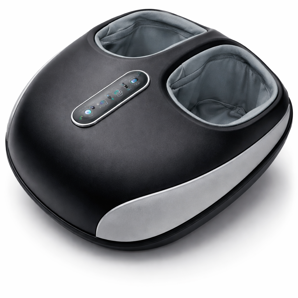 Theia Foot Massager Machine with Heat & Roller – Electric Fully Wrapped Foot Massage