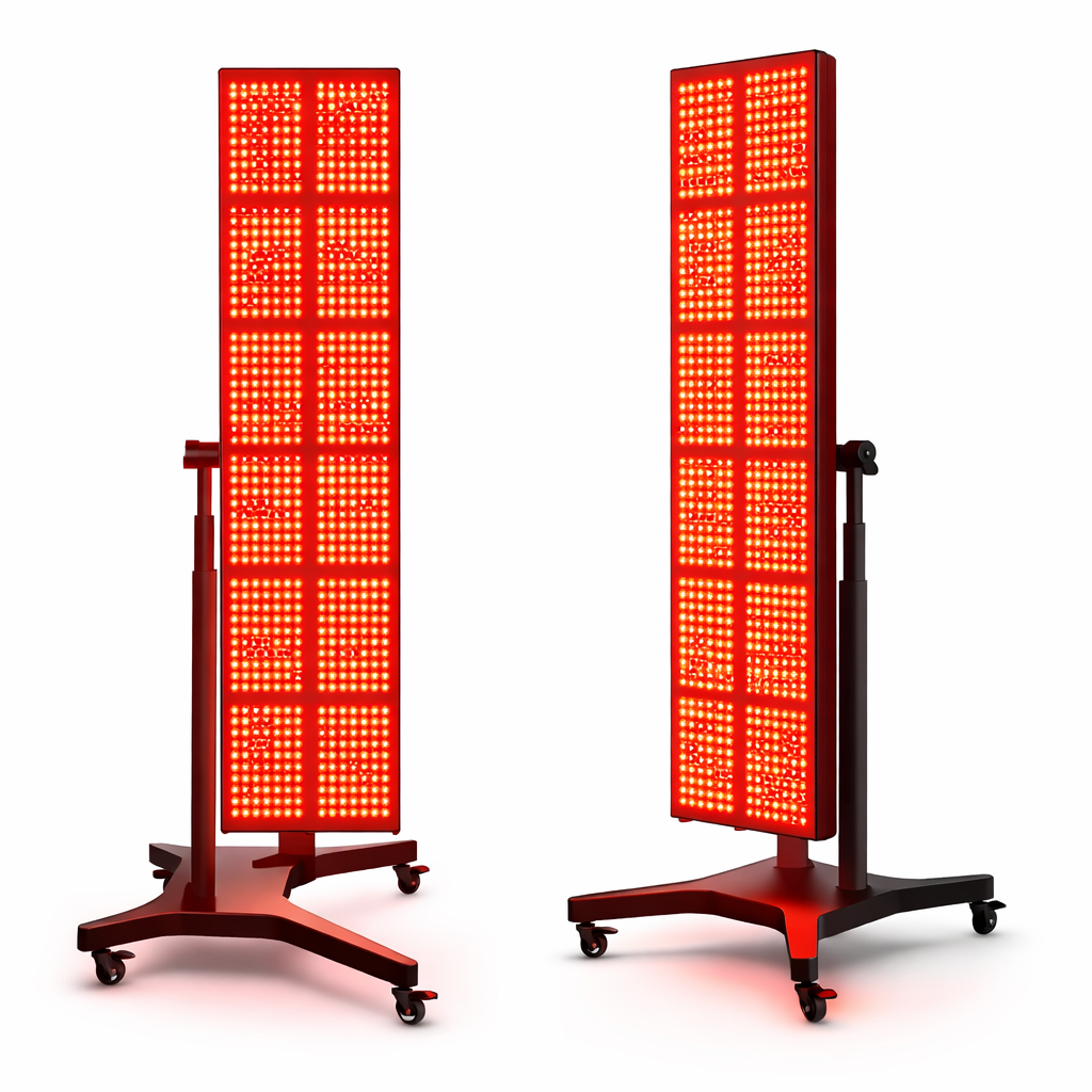 Full Body Red & Near-Infrared LED Light Therapy Panel – 630/660/810/830/850 nm – 840 LEDs – Electric Height-Adjustable Stand