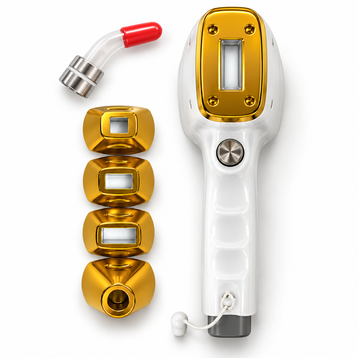 Diode Laser Replacement Handpiece with 4 Probes & Nose Tip – Compatible Professional Accessory