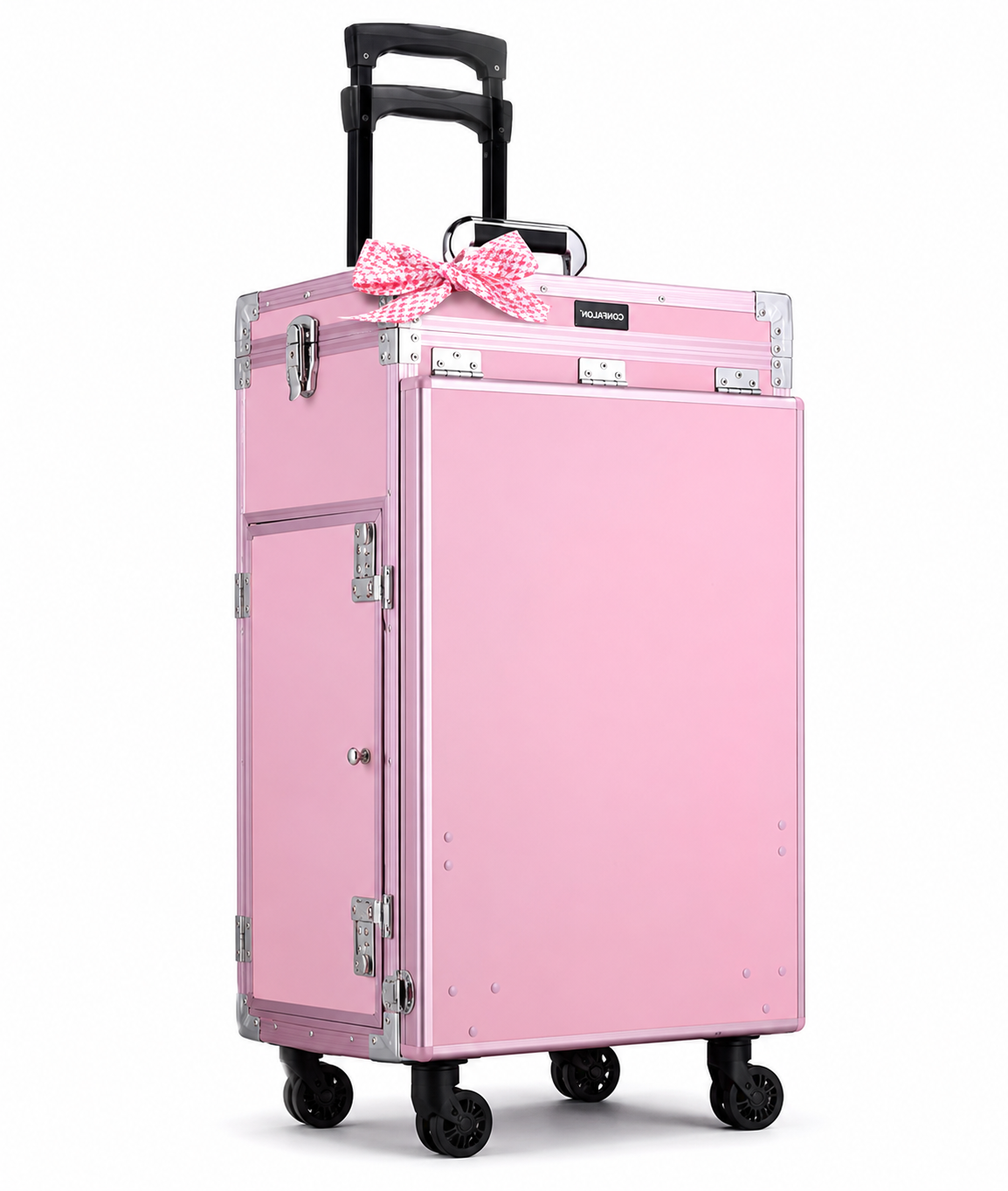 Professional Rolling Manicure Table – Foldable Nail Tech Desk with 4 Drawers & Travel Case