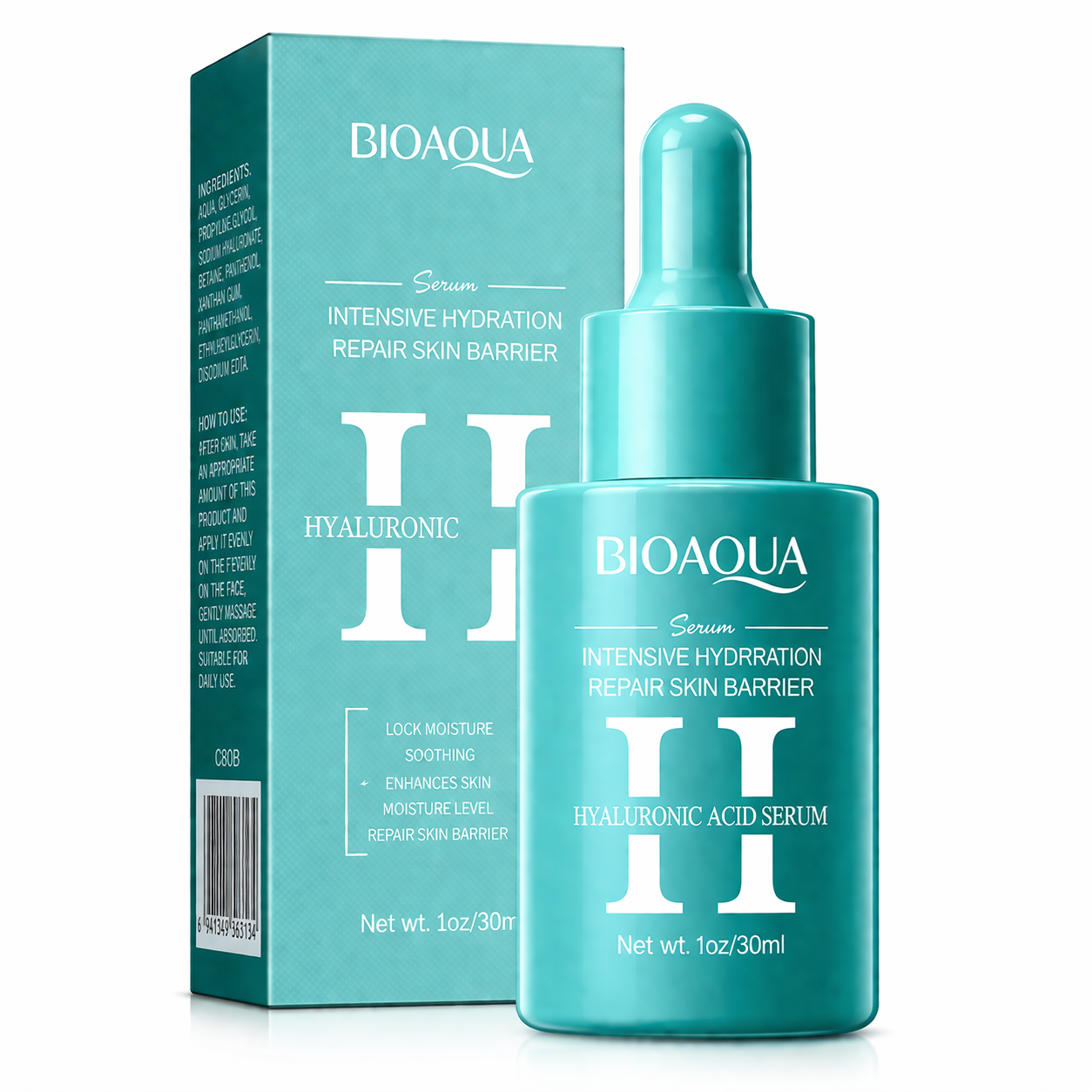 HydraGlow 3 Serum Set – Vitamin C, Retinol & Hyaluronic Acid Facial Ampoules for Hydration, Glow & Smoother Skin