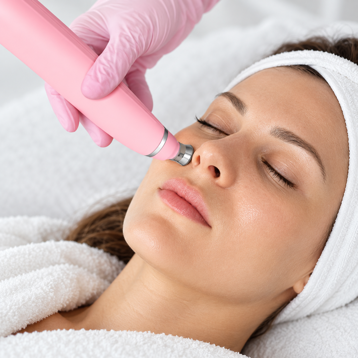 Portable Diamond Microdermabrasion Facial Device