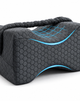 Ergonomic Memory Foam Knee Pillow for Side Sleepers with Adjustable Strap – Leg Support Cushion