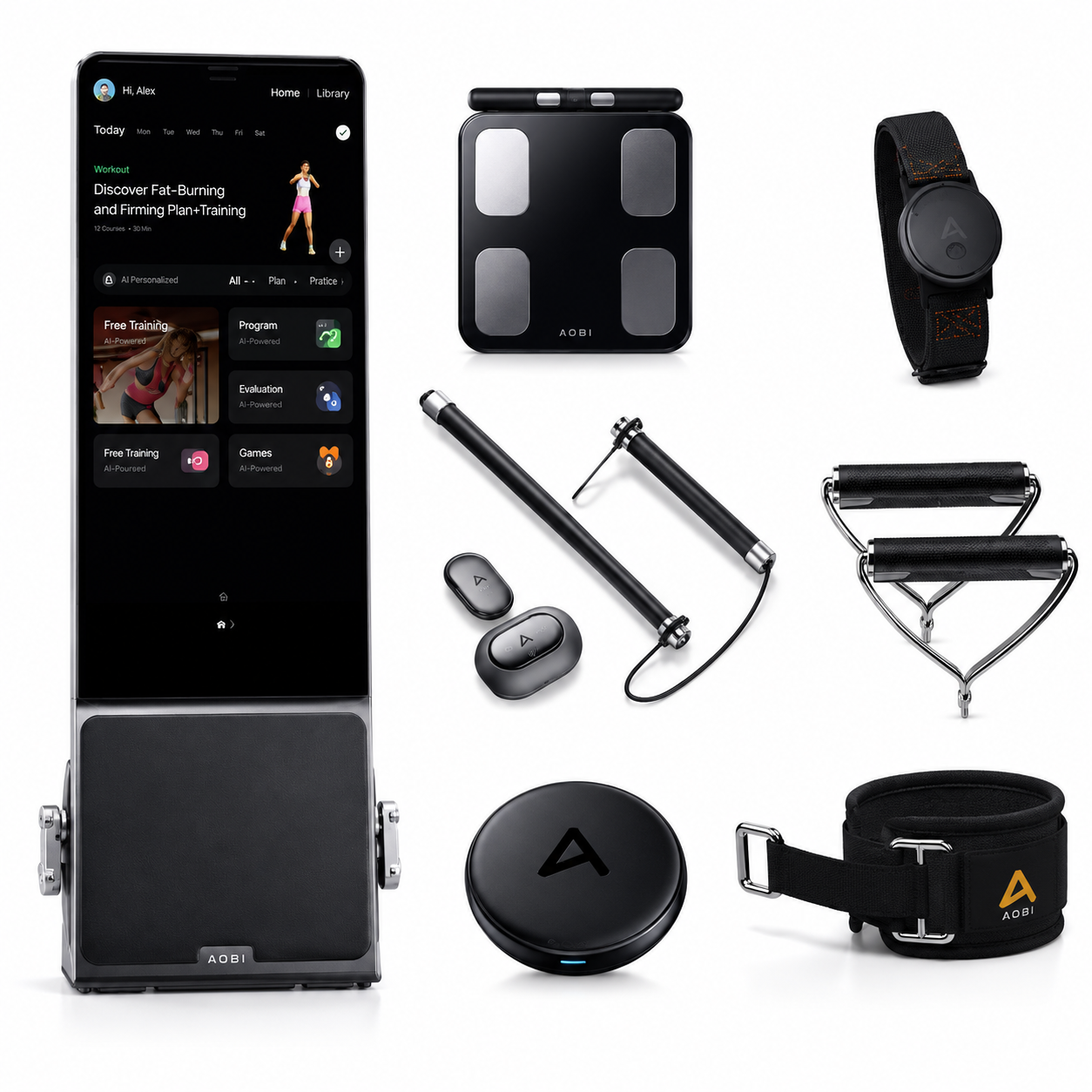 Smart AI Home Gym Equipment for Full-Body Training – Luxury Indoor Fitness System