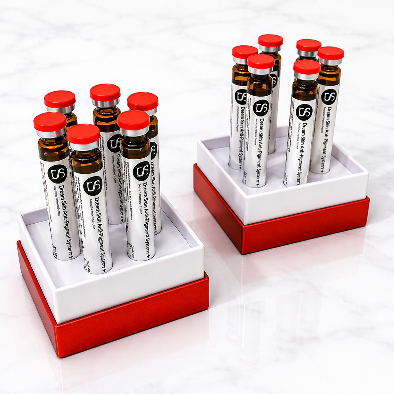 6 Bottles Hydra Booster Serum for Skin Brightening & Dark Spot Removal – Anti Pigment Facial Solution for Hydrafacial Machines