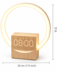 Sunrise Alarm Clock with Ring LED Light, Bluetooth Speaker, White Noise & Sleep Timer