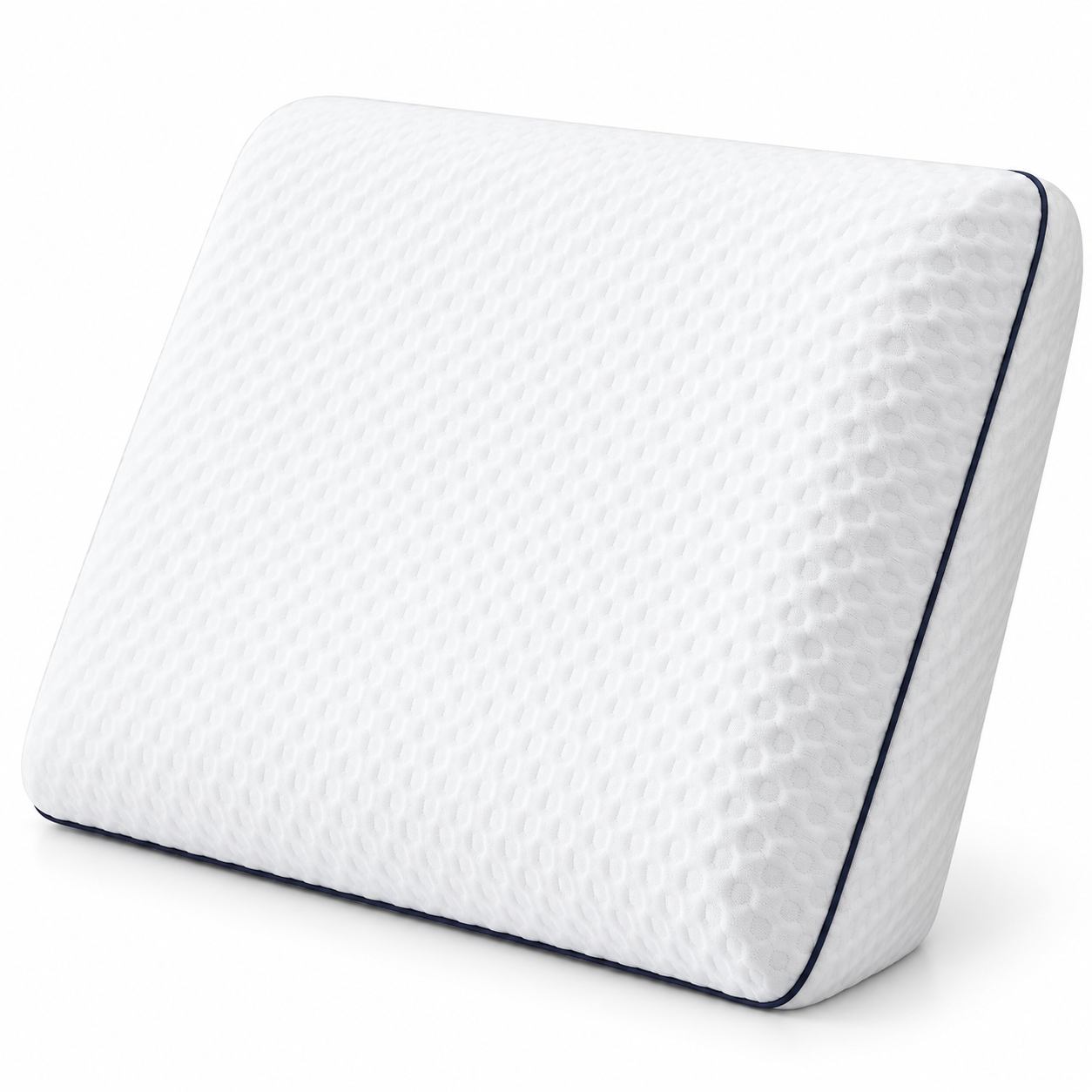 Ergonomic Memory Foam Bed Pillow – Ventilated Contour Sleeping Pillow with Washable Cover