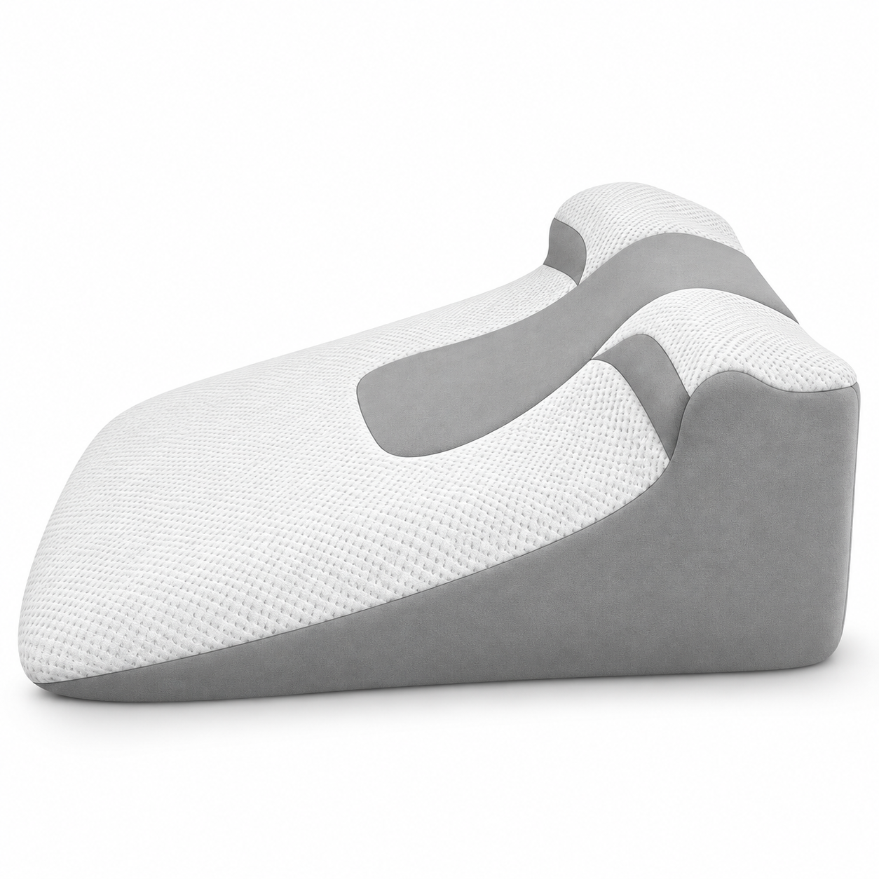 Ergonomic Bed Wedge Pillow – Memory Foam Incline Sleeping Cushion with Neck Support for Back & Side Sleepers