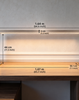 Extra-Long Professional LED Nail Salon Table Lamp – Gold, Adjustable Brightness & Color Temperature