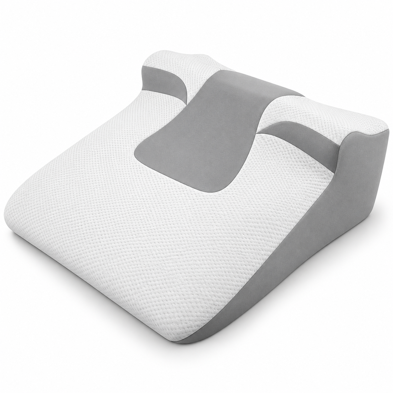 Ergonomic Bed Wedge Pillow – Memory Foam Incline Sleeping Cushion with Neck Support for Back & Side Sleepers