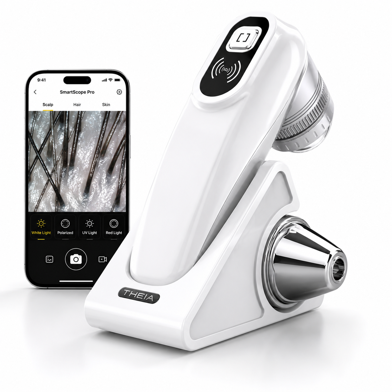THEIA SmartScope Pro Wireless HD Skin, Scalp & Hair Follicle Analyzer – Professional 1080P Skin Analysis System
