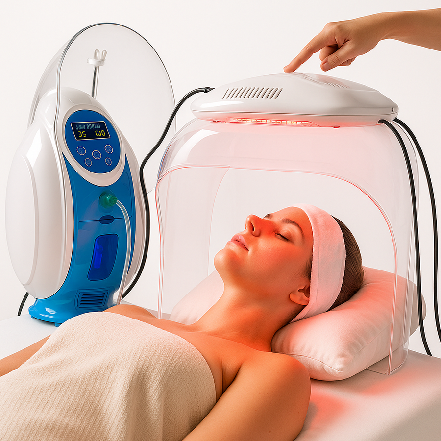 Theia Professional O2toDerm Oxygen Dome System – Advanced Facial Therapy