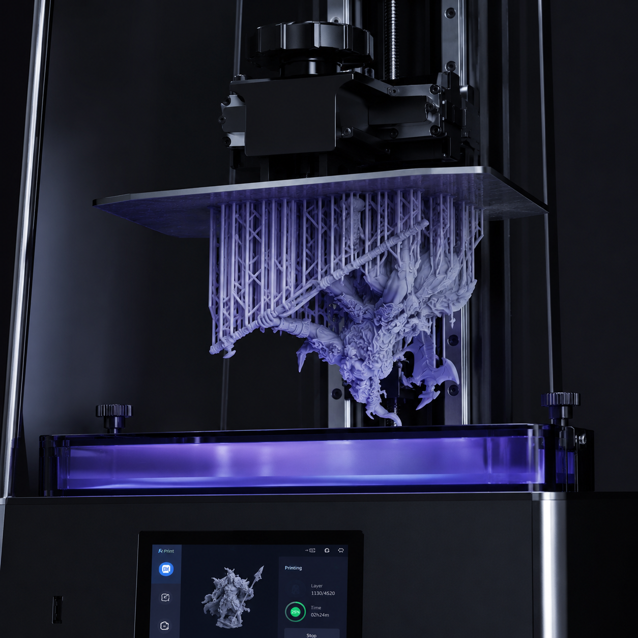Precision M7 Pro 14K Professional Resin 3D Printer – 170mm/h High-Speed LCD Printer with Auto Resin Refill & Smart Heated Vat