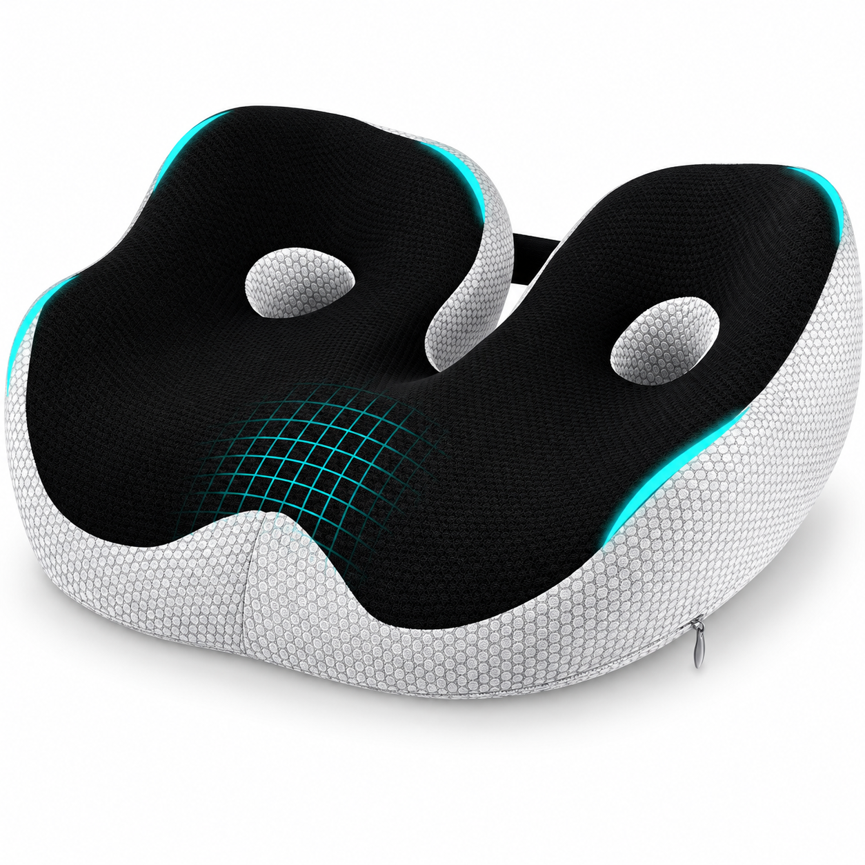 Ergonomic Memory Foam Seat Cushion with Coccyx Cutout – Chair Pillow