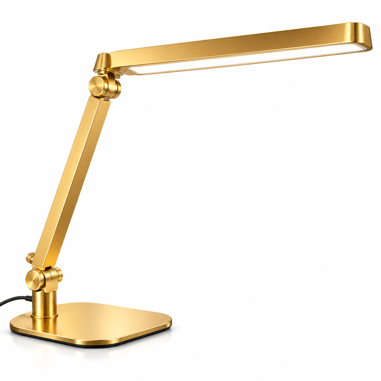 Luxury Gold Professional LED Nail Desk Lamp – Adjustable 3-Color Salon Lighting