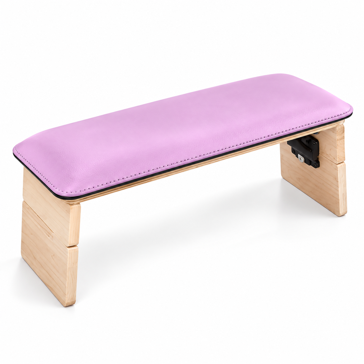 Professional Adjustable Foldable Nail Armrest – PU Leather Manicure Hand Rest with Wooden Stand