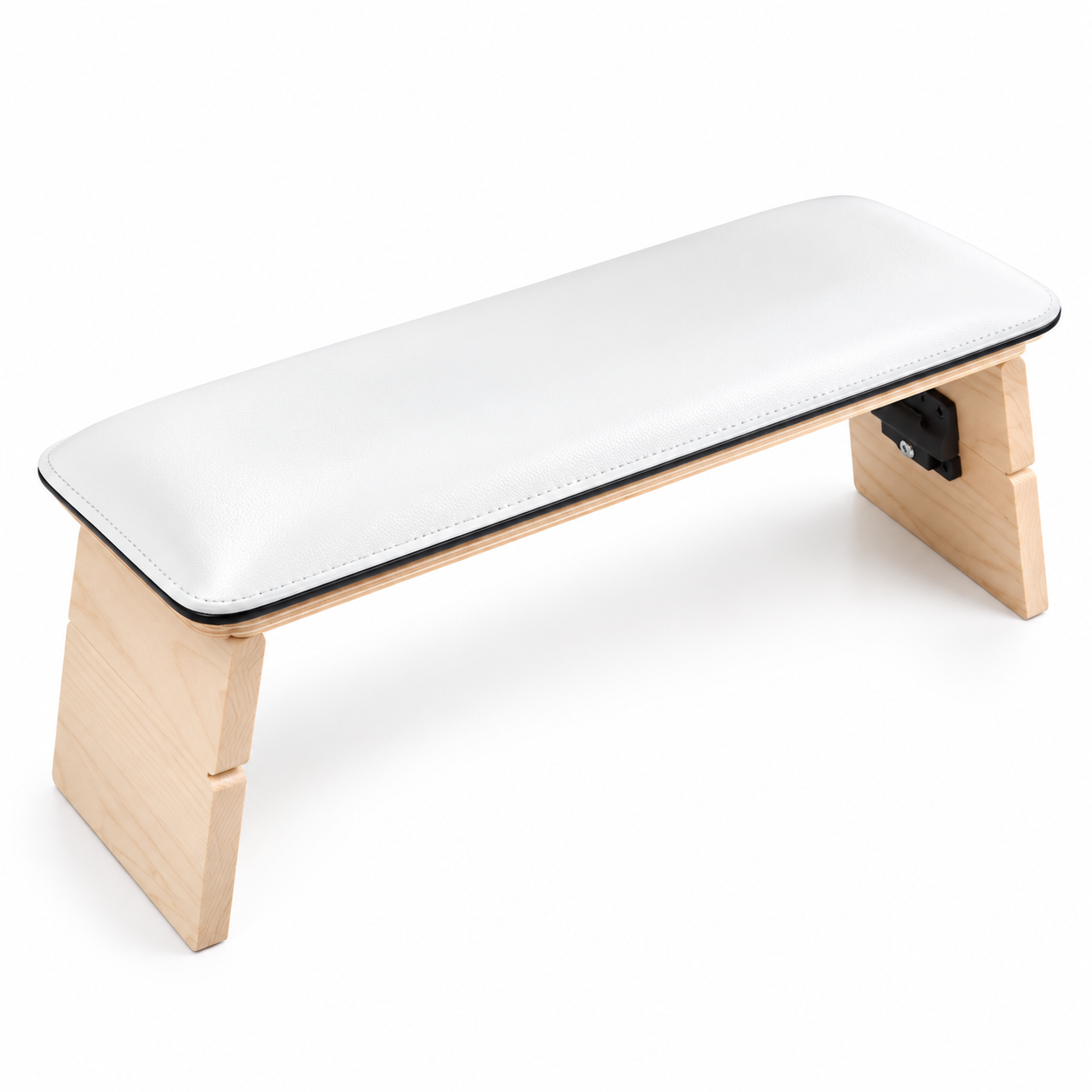 Professional Adjustable Foldable Nail Armrest – PU Leather Manicure Hand Rest with Wooden Stand