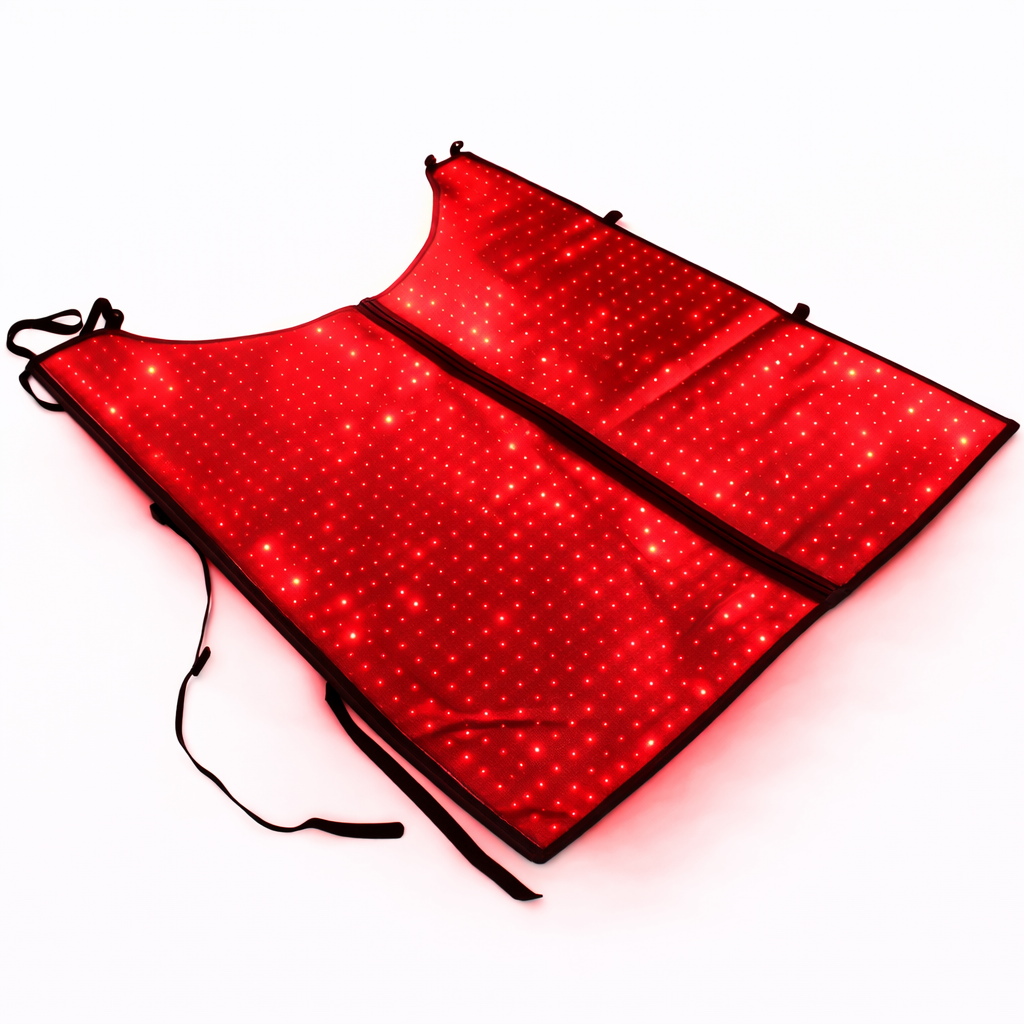 Horse Red & Near-Infrared LED Back Blanket – Battery-Powered Equine Wellness Light Pad