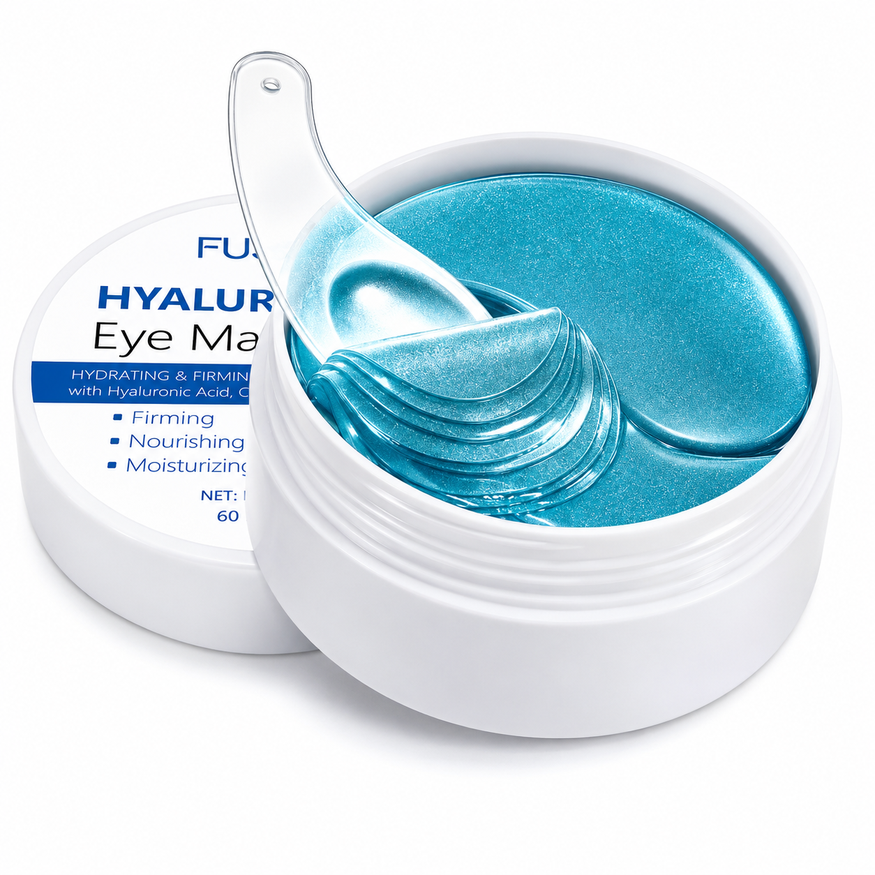 Hyaluronic Acid Hydrogel Under Eye Patches – 60 Pieces / 30 Pairs – Hydrating Eye Care