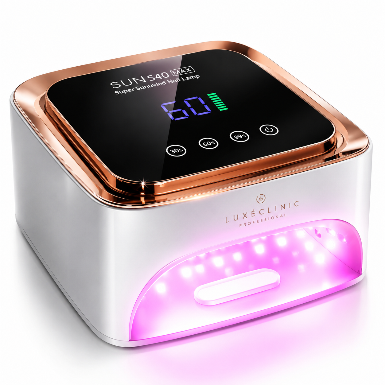 Professional UV LED Nail Lamp – Rechargeable 57 LED Nail Dryer for Gel Polish Curing